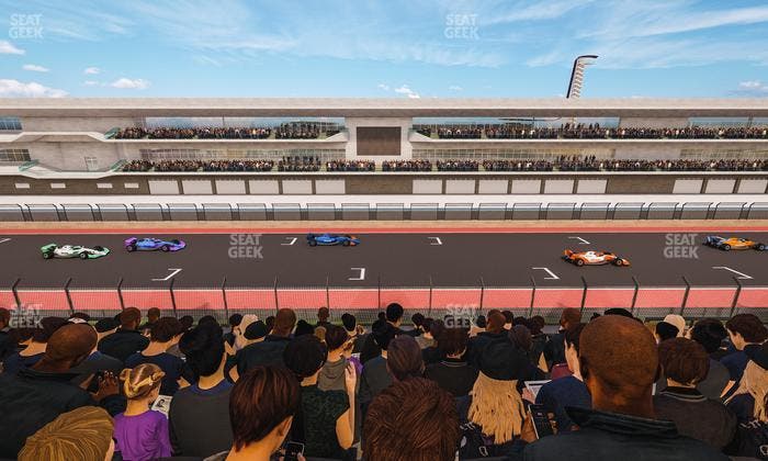 Circuit of The Americas - Section Main Grandstand Club Level 208 Seat View