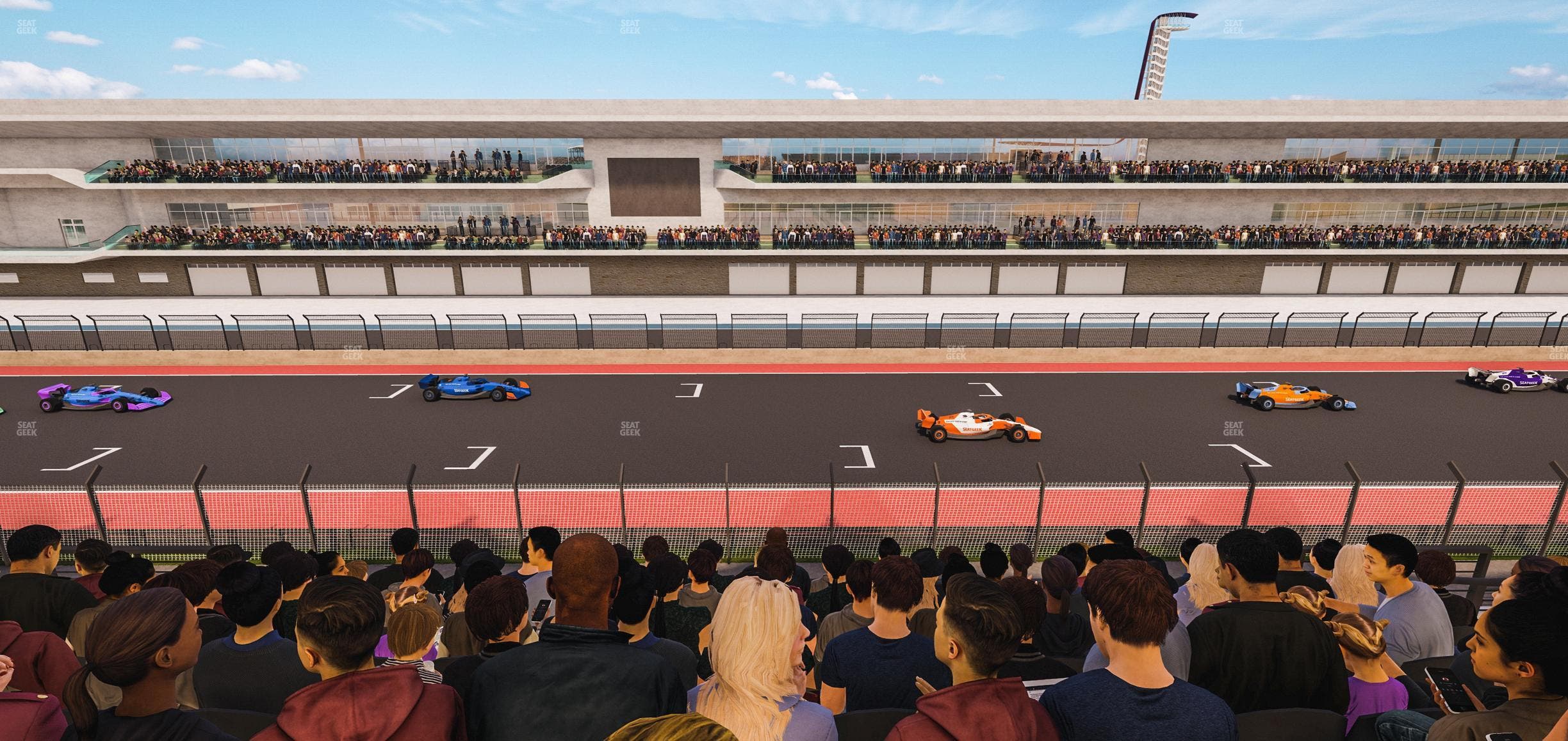 Circuit of The Americas - Section Main Grandstand Club Level 209 Seat View
