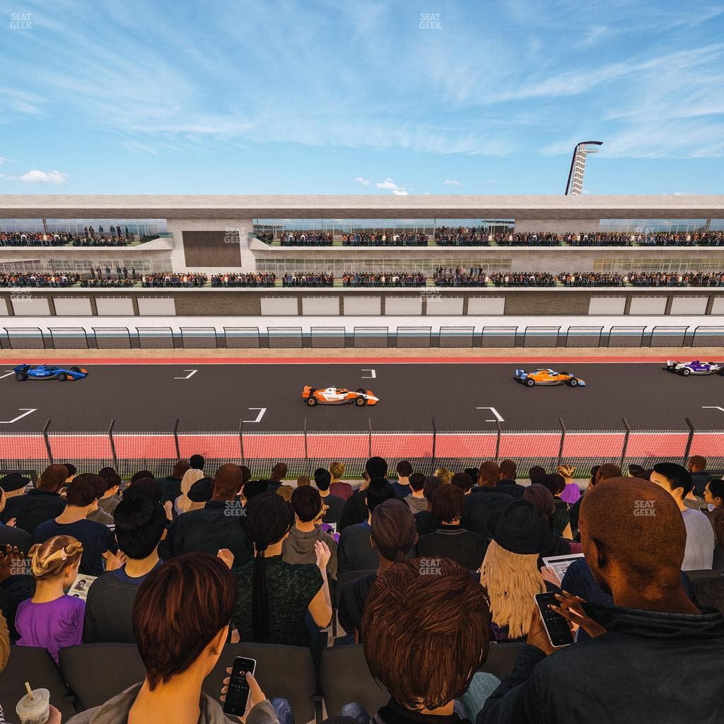 Circuit of The Americas - Section Main Grandstand Club Level 210 Seat View
