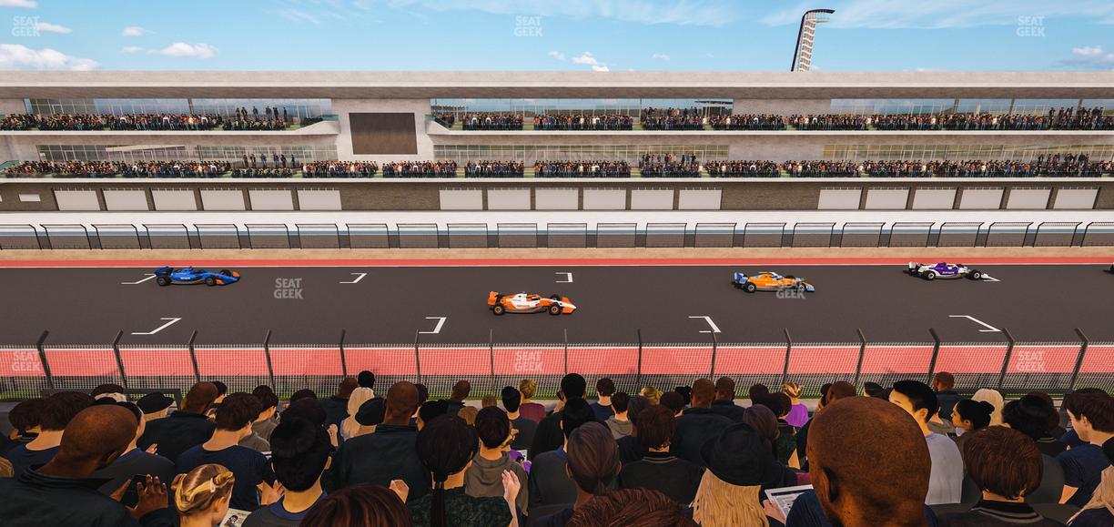 Circuit of The Americas - Section Main Grandstand Club Level 210 Seat View