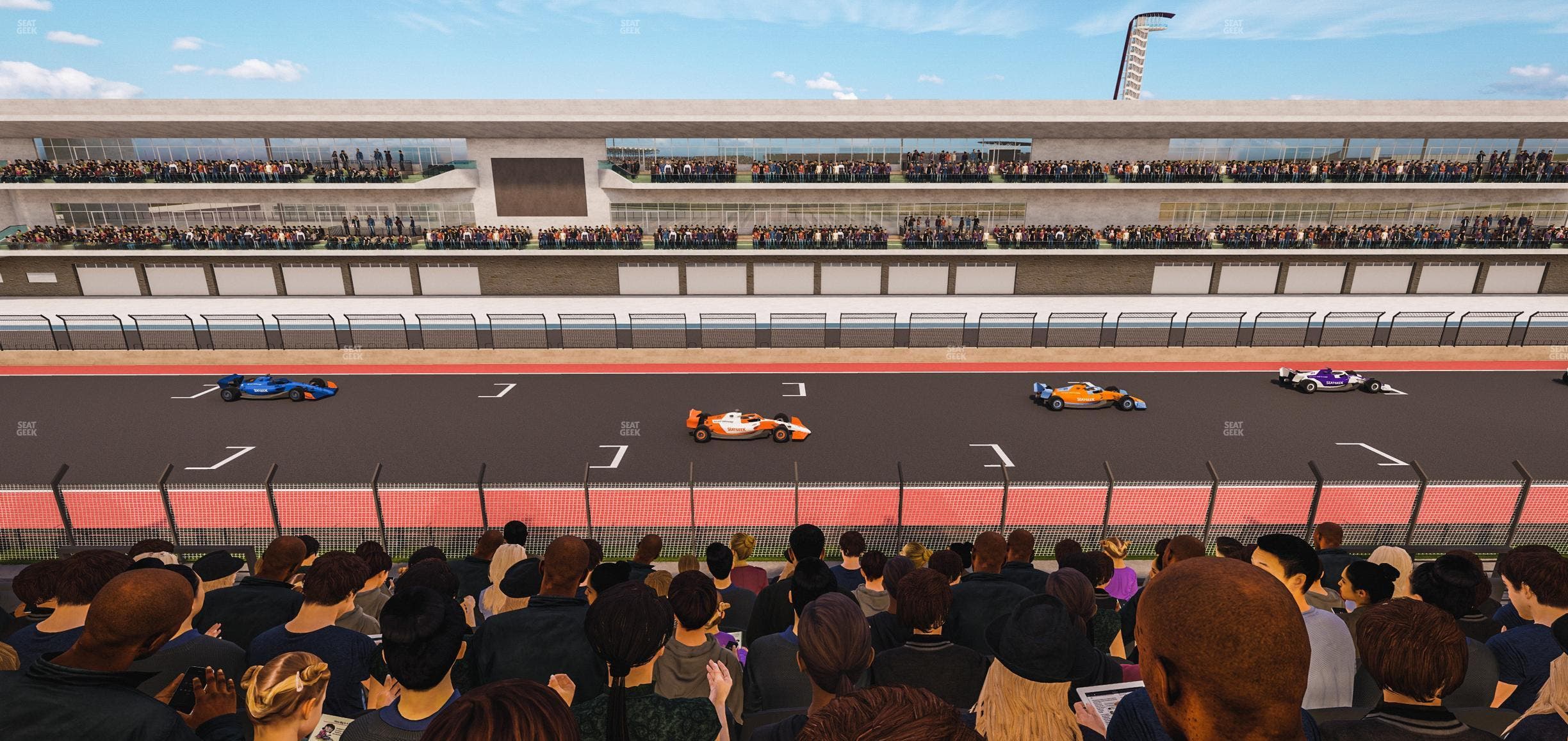 Circuit of The Americas - Section Main Grandstand Club Level 210 Seat View