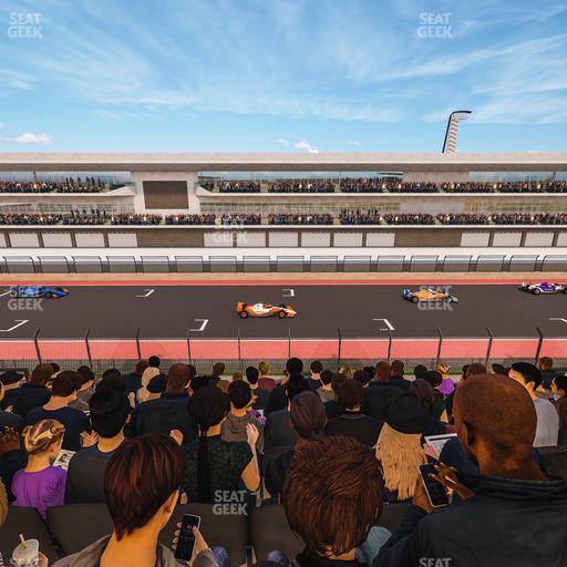 Circuit of The Americas - Section Main Grandstand Club Level 210 Seat View