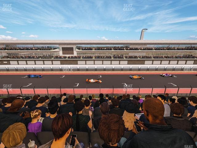 Circuit of The Americas - Section Main Grandstand Club Level 210 Seat View