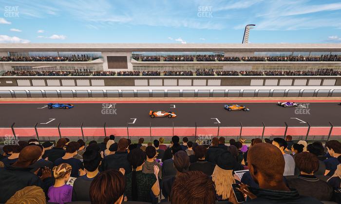 Circuit of The Americas - Section Main Grandstand Club Level 210 Seat View