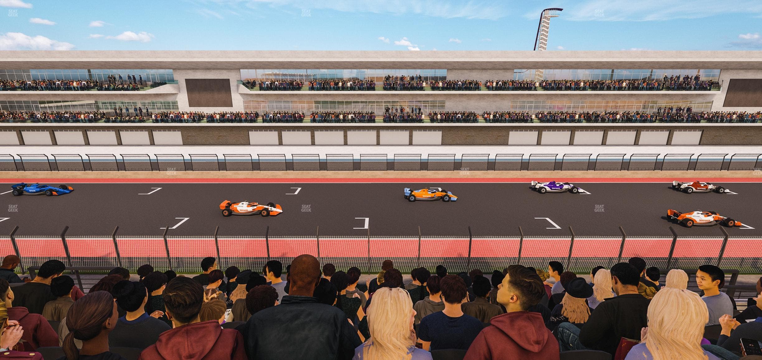 Circuit of The Americas - Section Main Grandstand Club Level 211 Seat View