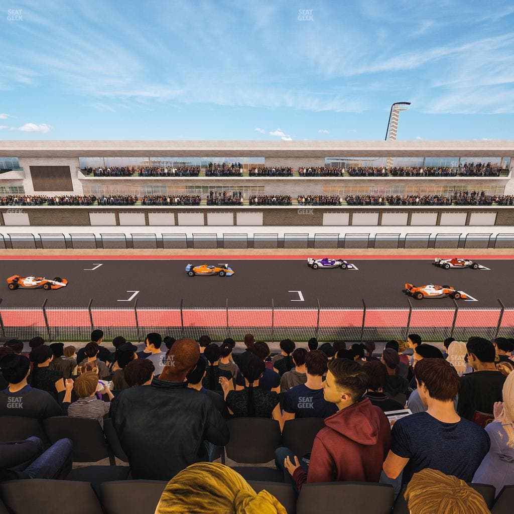 Circuit of The Americas - Section Main Grandstand Club Level 212 Seat View