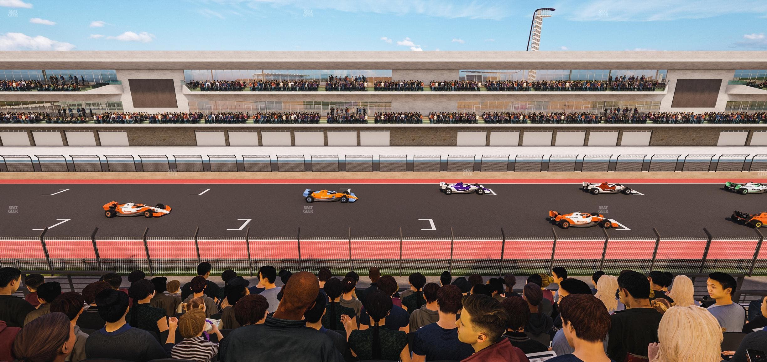 Circuit of The Americas - Section Main Grandstand Club Level 212 Seat View