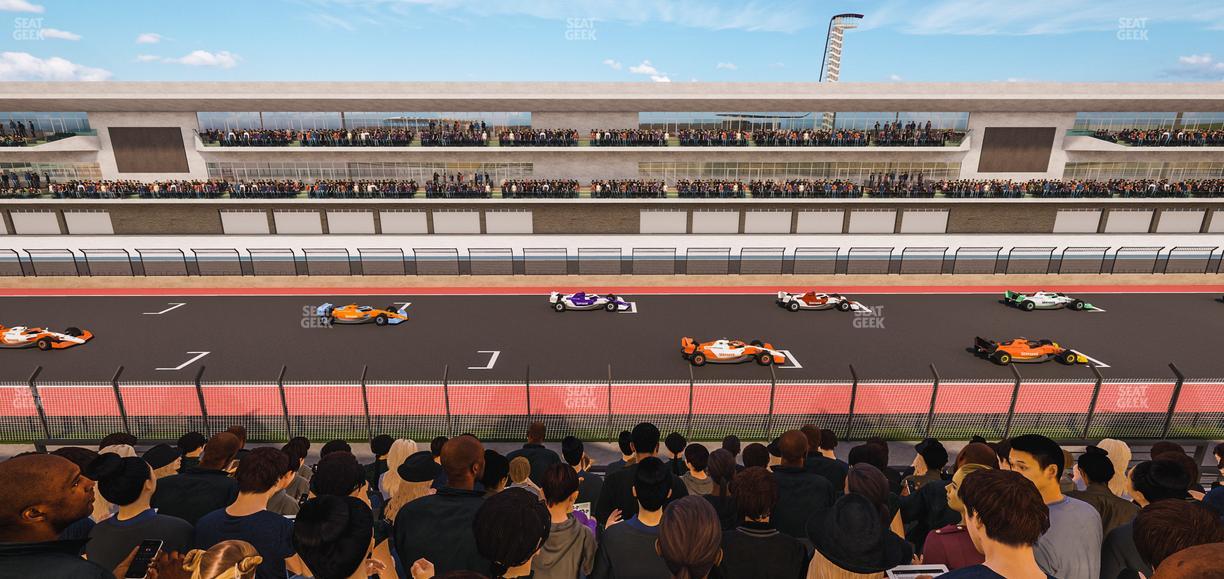 Circuit of The Americas - Section Main Grandstand Club Level 213 Seat View