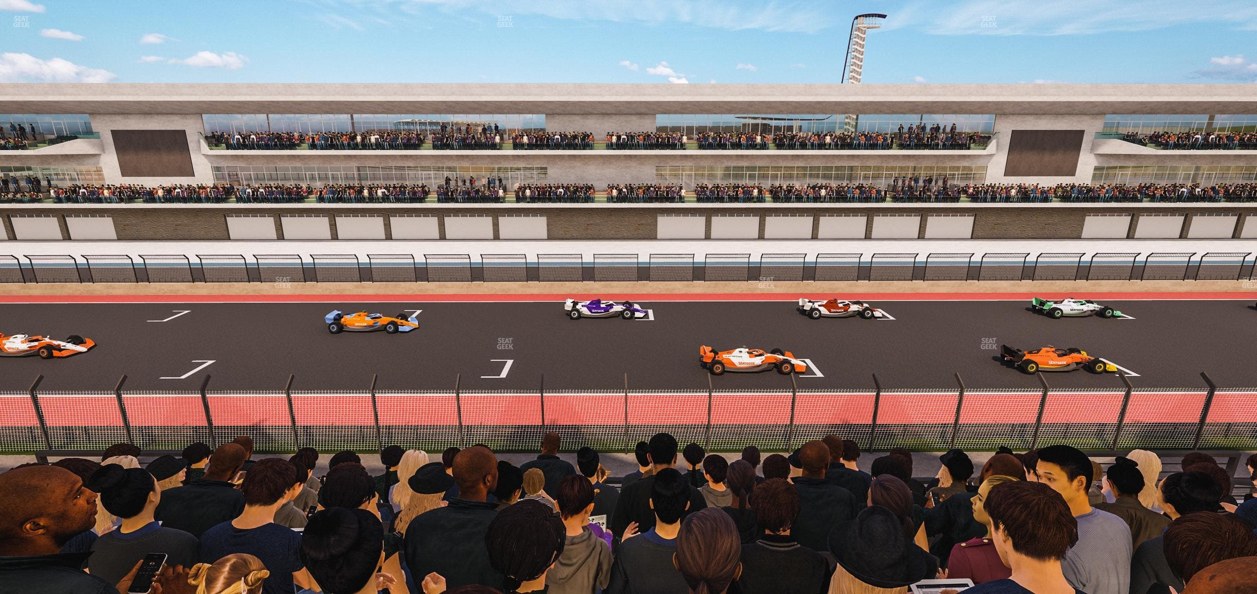 Circuit of The Americas - Section Main Grandstand Club Level 213 Seat View