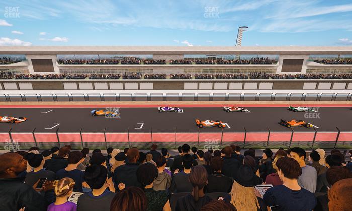 Circuit of The Americas - Section Main Grandstand Club Level 213 Seat View