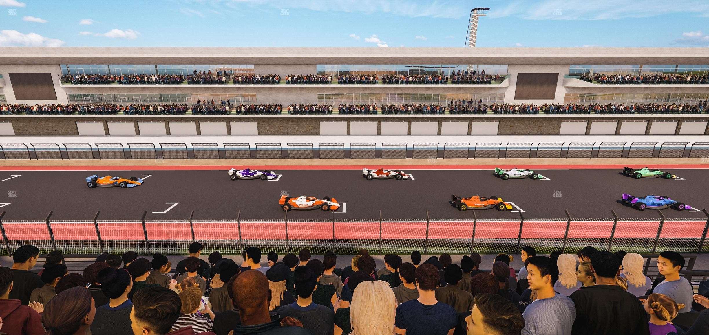 Circuit of The Americas - Section Main Grandstand Club Level 214 Seat View