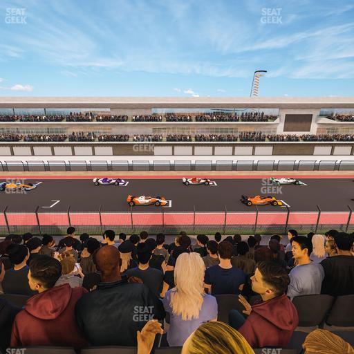 Circuit of The Americas - Section Main Grandstand Club Level 214 Seat View