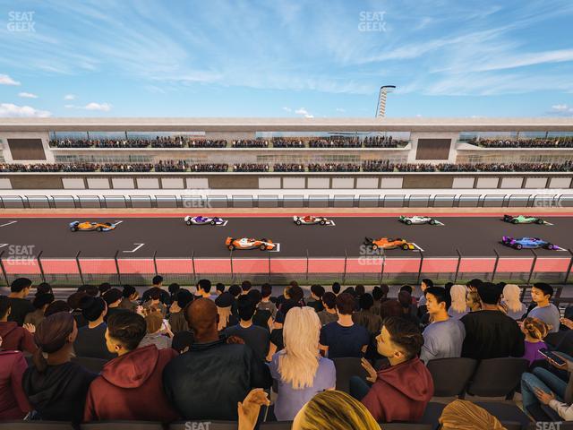 Circuit of The Americas - Section Main Grandstand Club Level 214 Seat View