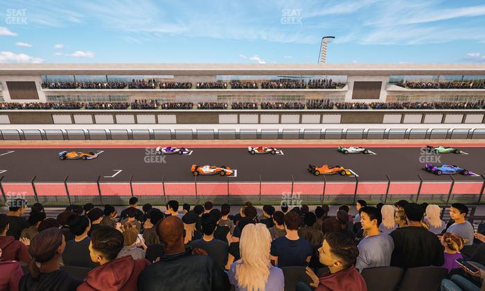 Circuit of The Americas - Section Main Grandstand Club Level 214 Seat View