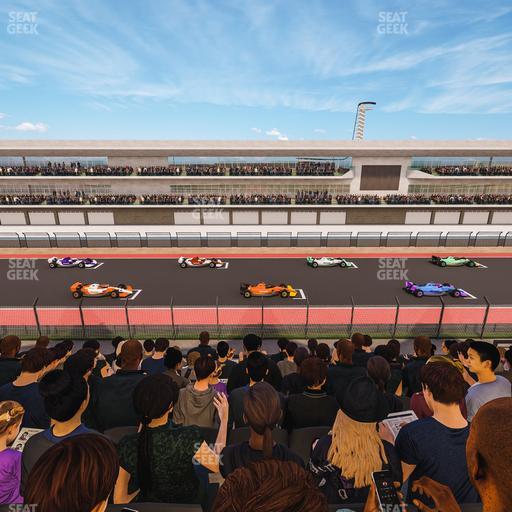 Circuit of The Americas - Section Main Grandstand Club Level 215 Seat View