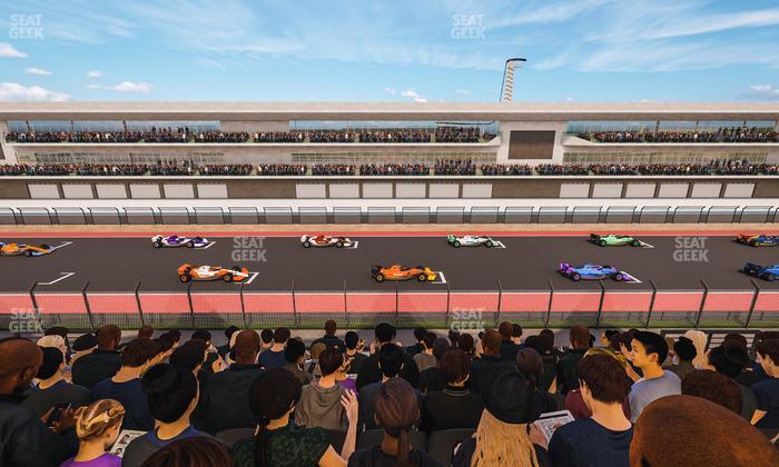 Circuit of The Americas - Section Main Grandstand Club Level 215 Seat View
