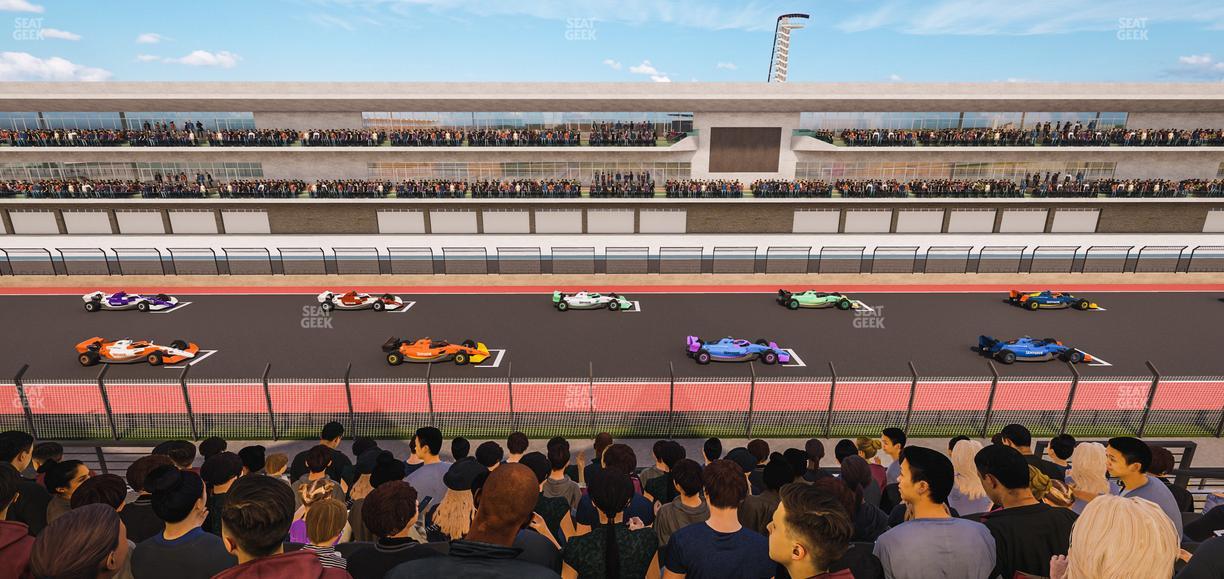 Circuit of The Americas - Section Main Grandstand Club Level 216 Seat View