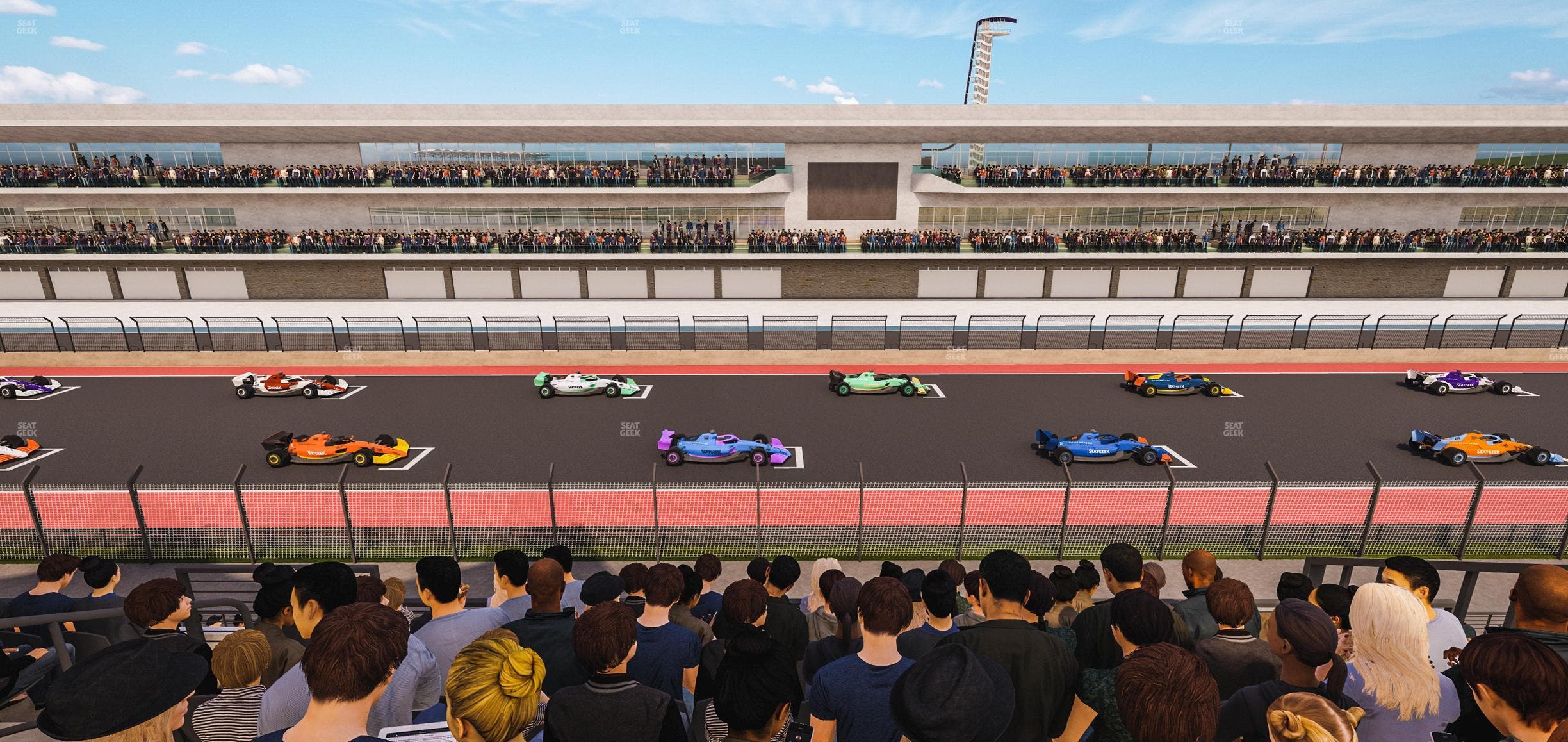 Circuit of The Americas - Section Main Grandstand Club Level 217 Seat View