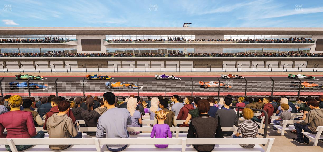 Circuit of The Americas - Section Main Grandstand Loge 19 D Seat View