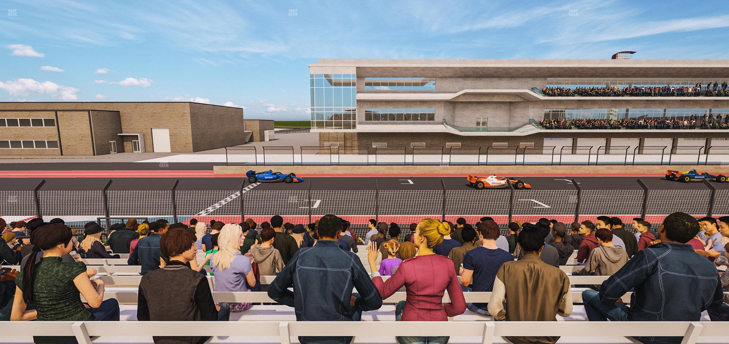 Circuit of The Americas - Section Main Grandstand Loge 2 B Seat View