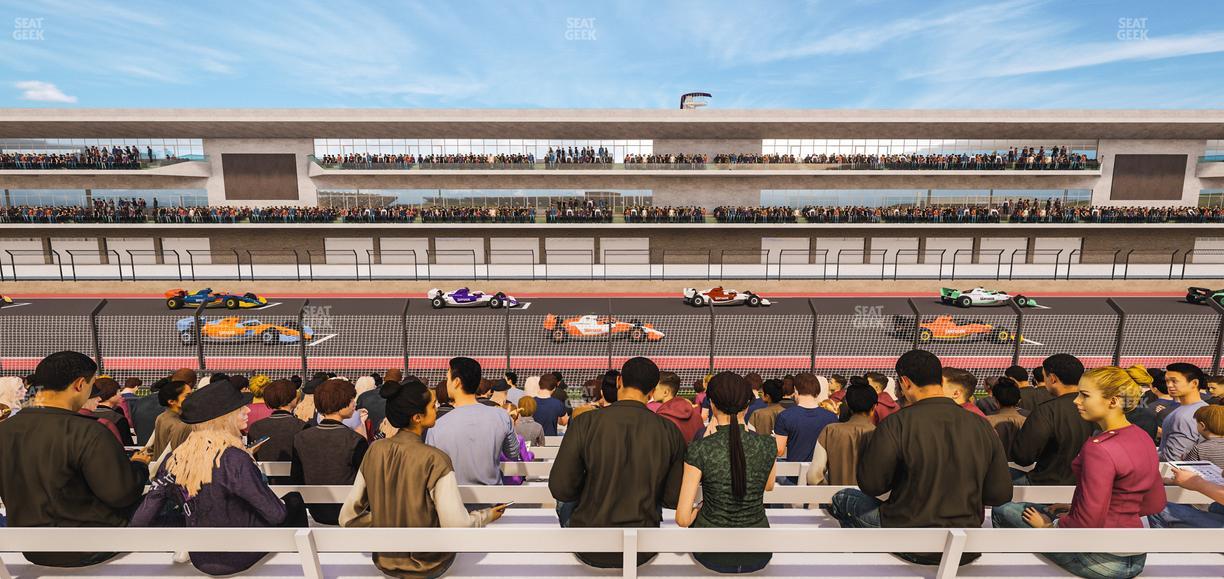 Circuit of The Americas - Section Main Grandstand Loge 20 B Seat View