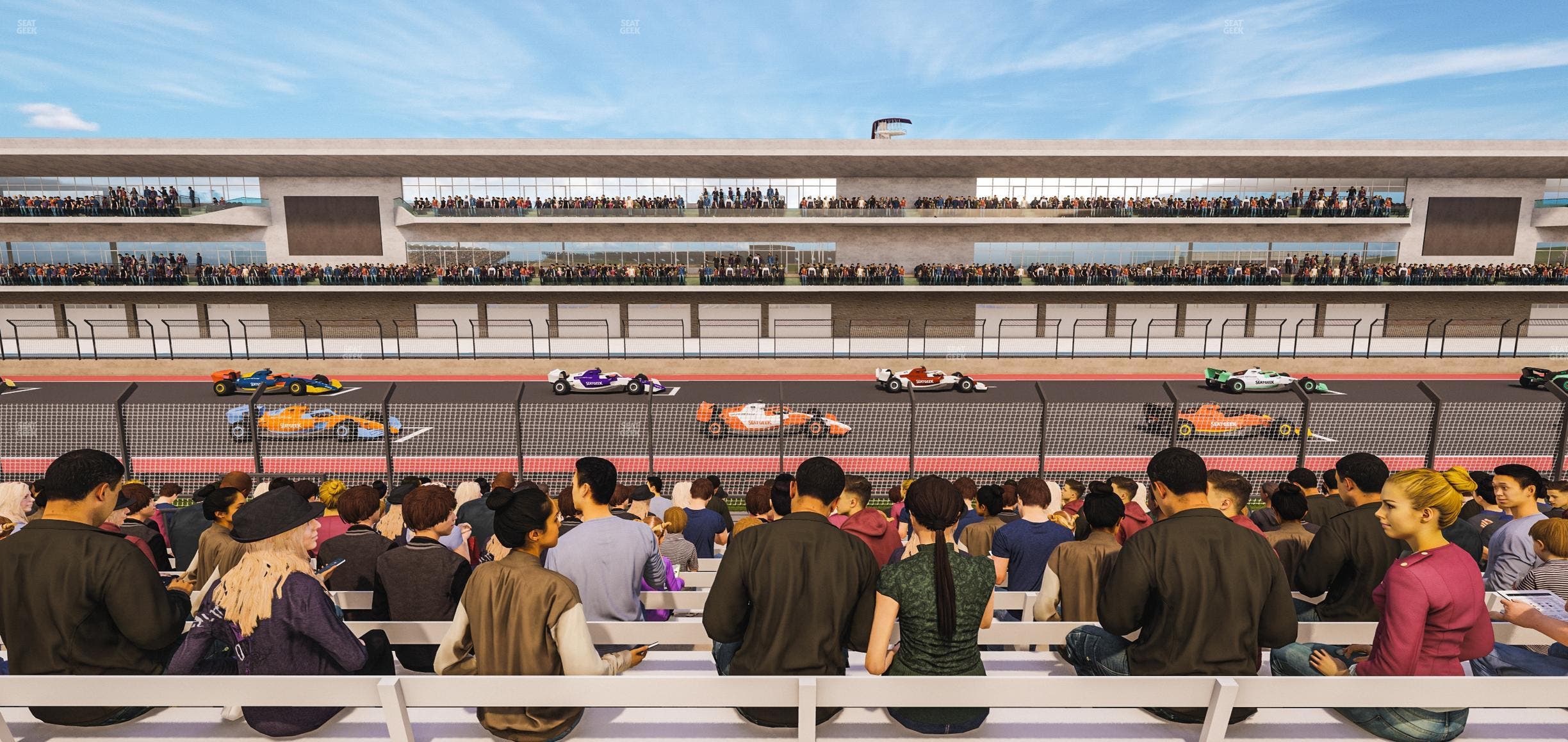 Circuit of The Americas - Section Main Grandstand Loge 20 B Seat View