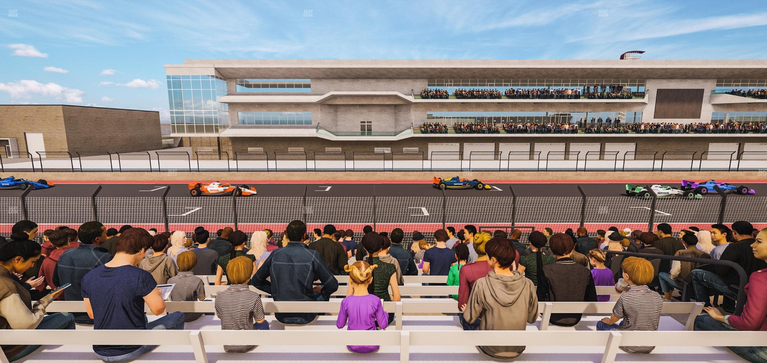 Circuit of The Americas - Section Main Grandstand Loge 3 D Seat View