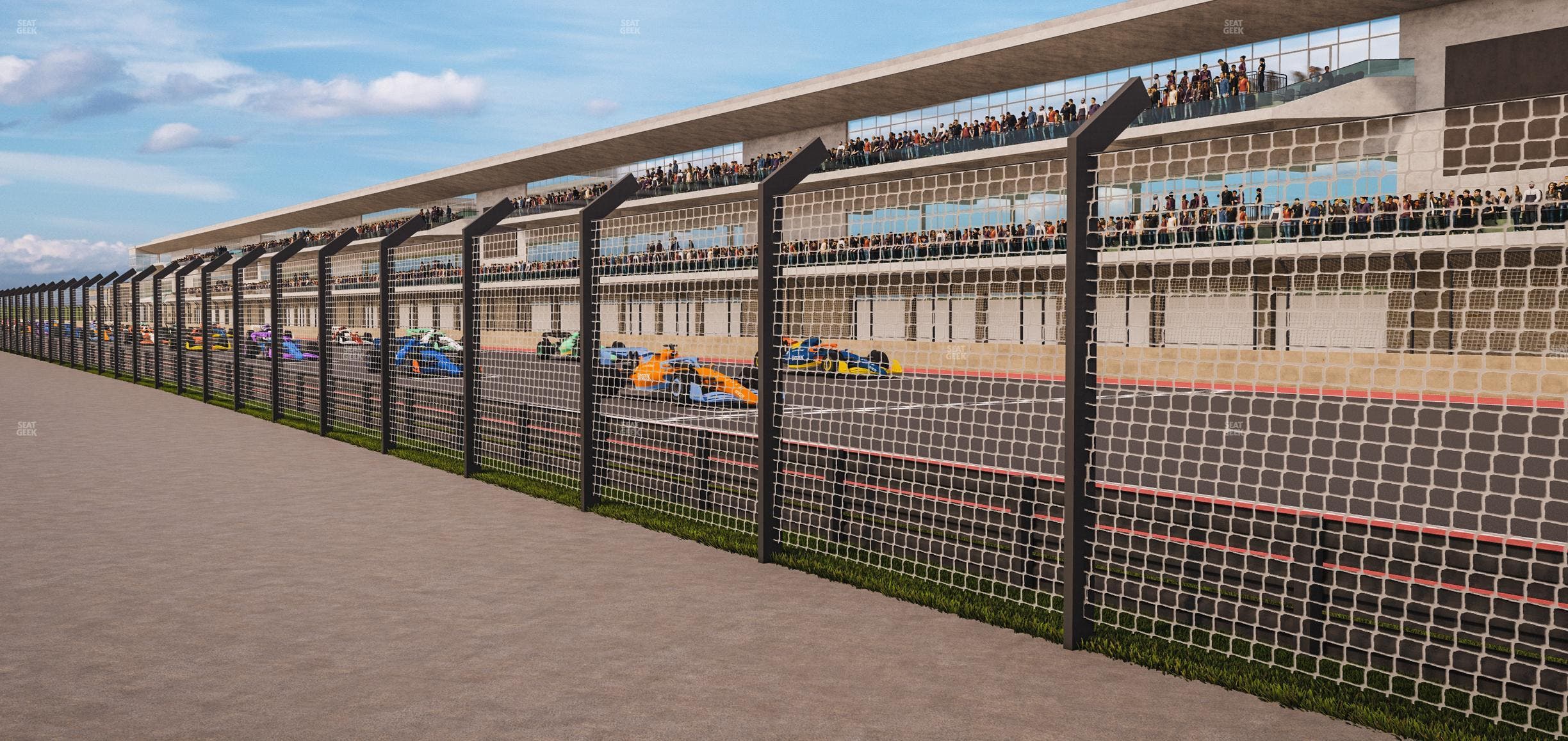 Circuit of The Americas - Section Main Grandstand Loge East Seat View