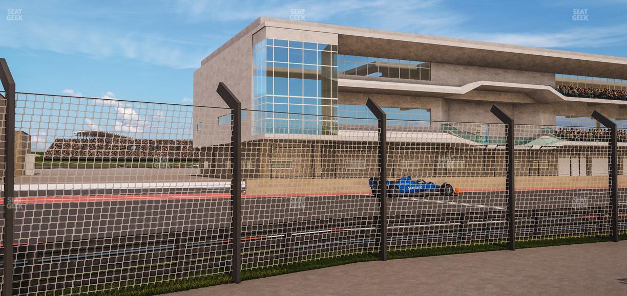 Circuit of The Americas - Section Main Grandstand Loge West Seat View