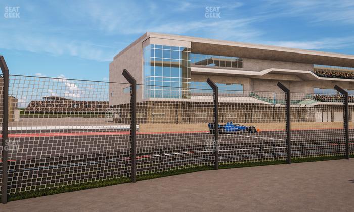 Circuit of The Americas - Section Main Grandstand Loge West Seat View
