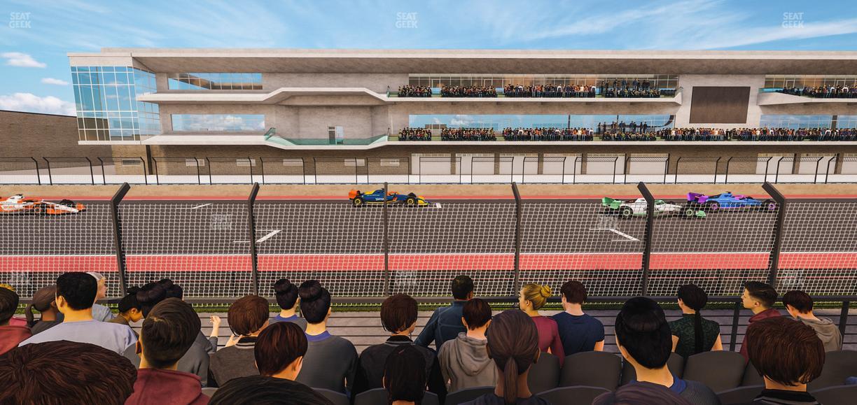 Circuit of The Americas - Section Main Grandstand Lower Level 104 Seat View