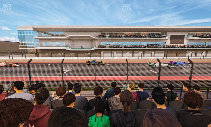 Circuit of The Americas - Section Main Grandstand Lower Level 104 Seat View