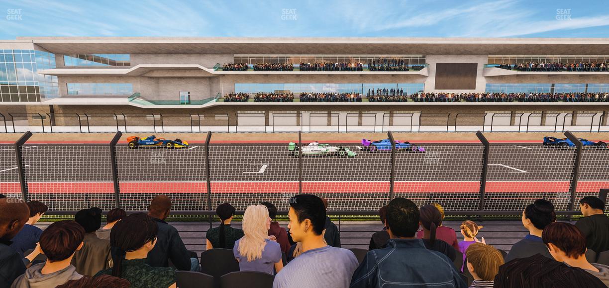 Circuit of The Americas - Section Main Grandstand Lower Level 105 Seat View