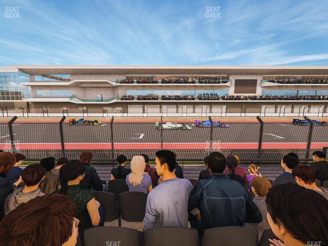 Circuit of The Americas - Section Main Grandstand Lower Level 105 Seat View