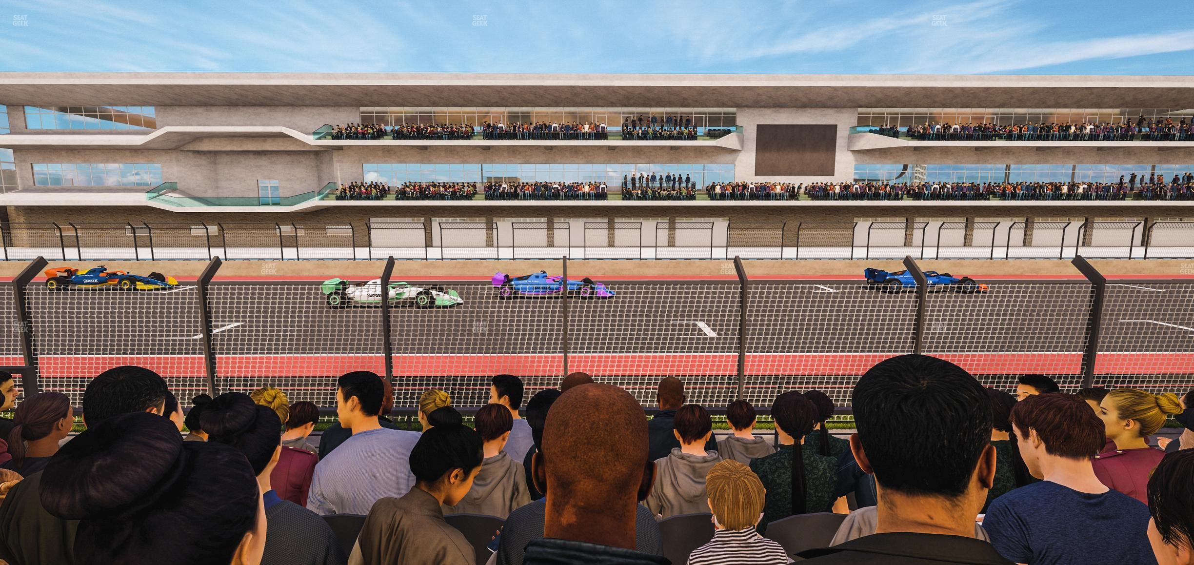 Circuit of The Americas - Section Main Grandstand Lower Level 106 Seat View