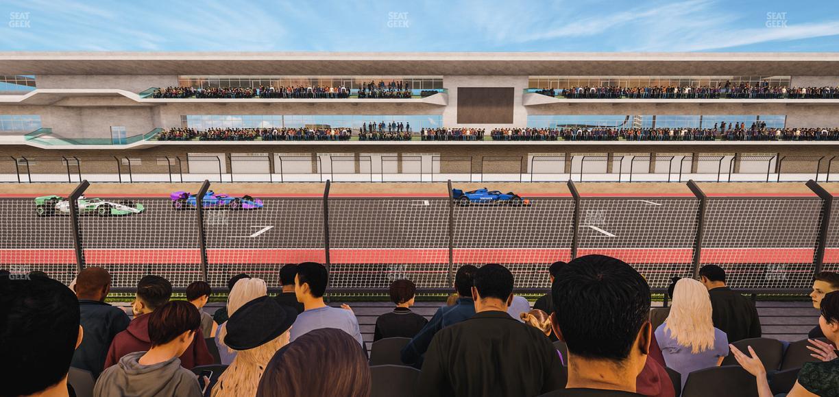 Circuit of The Americas - Section Main Grandstand Lower Level 107 Seat View