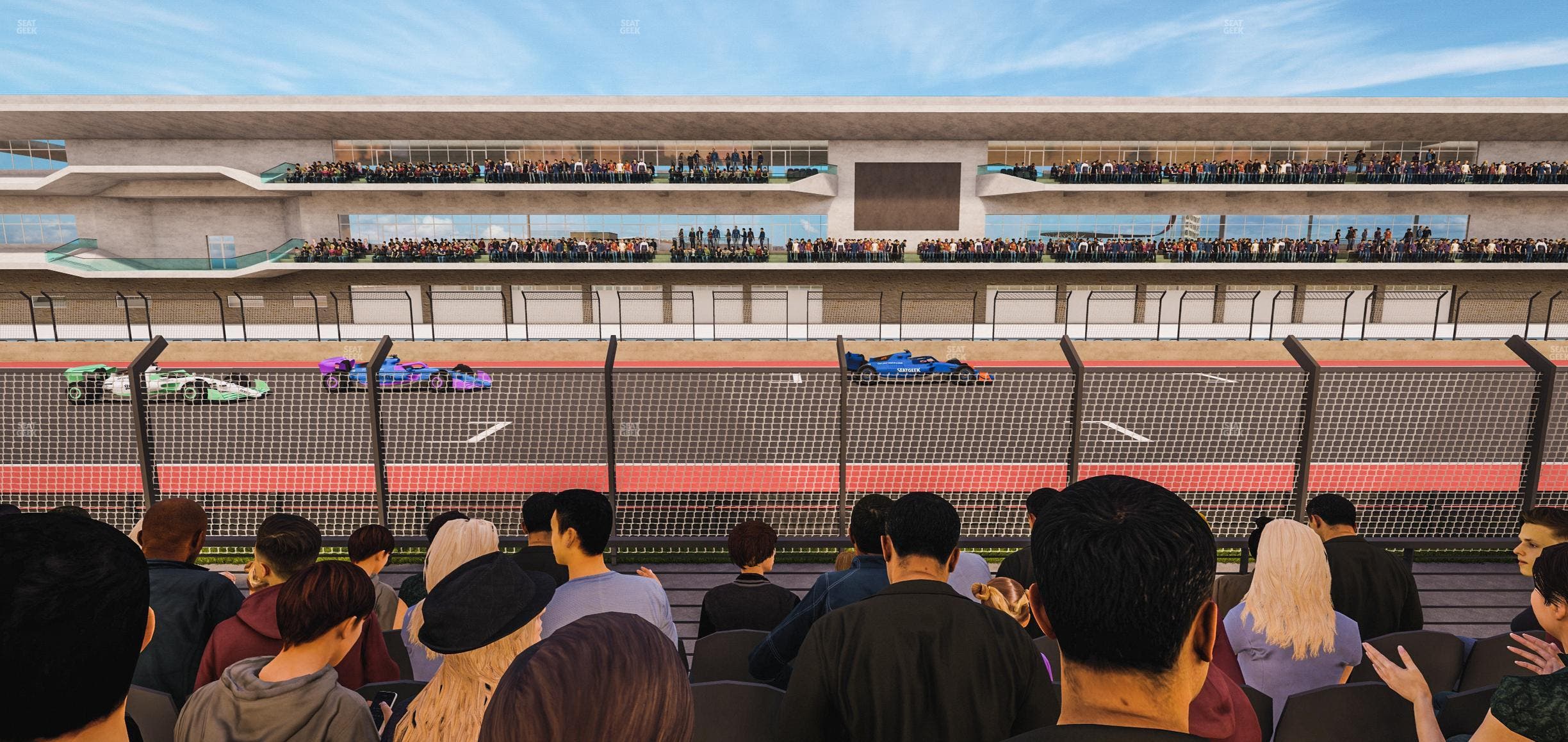 Circuit of The Americas - Section Main Grandstand Lower Level 107 Seat View