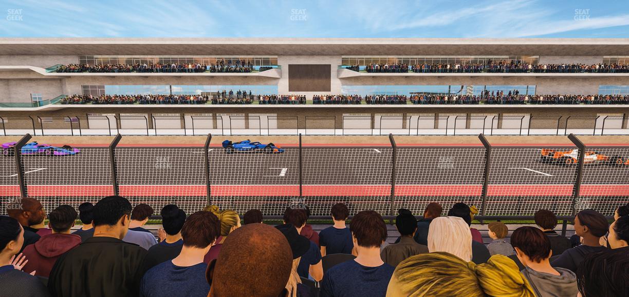Circuit of The Americas - Section Main Grandstand Lower Level 108 Seat View