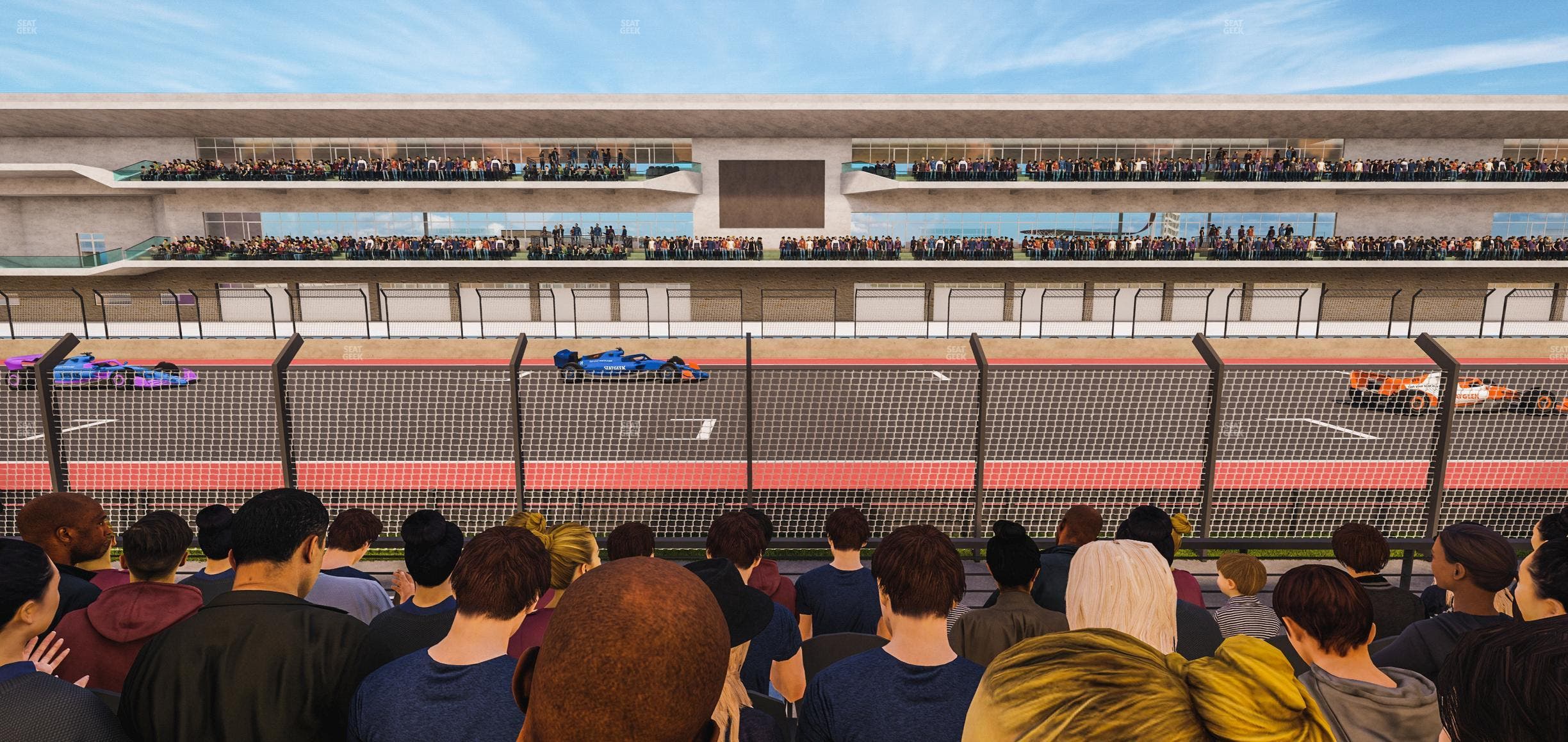 Circuit of The Americas - Section Main Grandstand Lower Level 108 Seat View