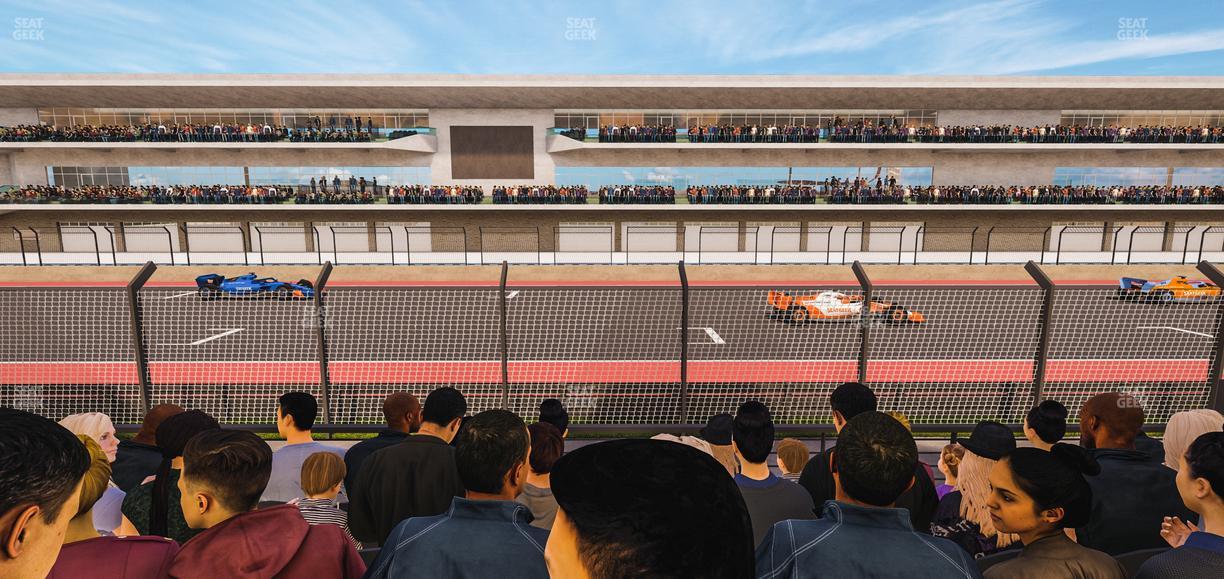 Circuit of The Americas - Section Main Grandstand Lower Level 109 Seat View