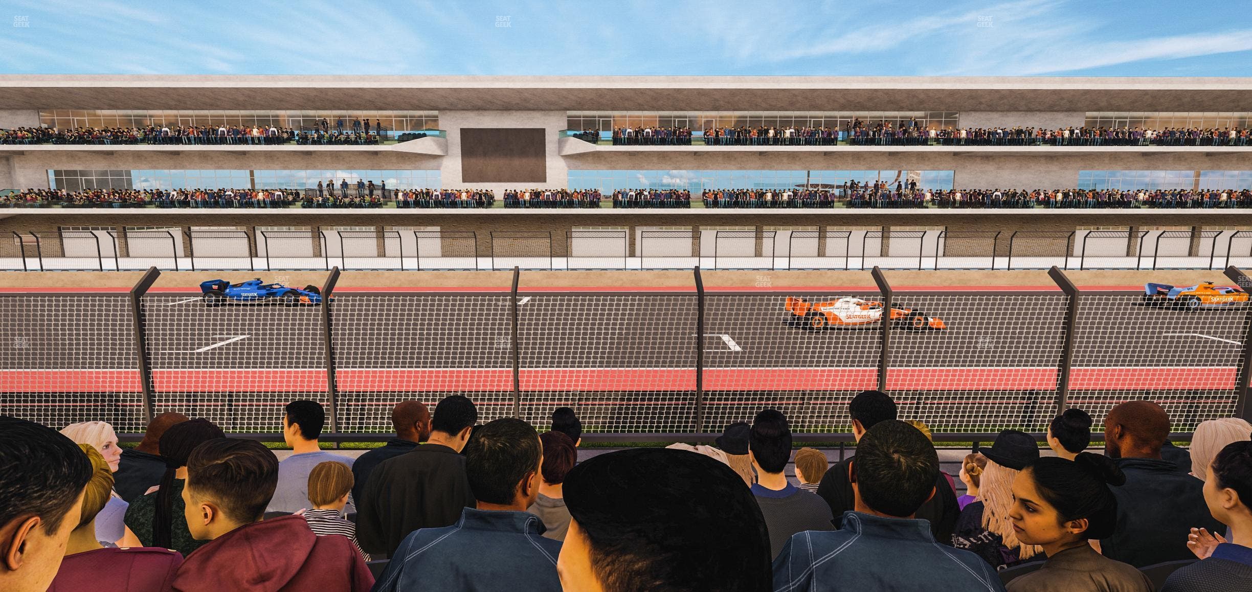 Circuit of The Americas - Section Main Grandstand Lower Level 109 Seat View