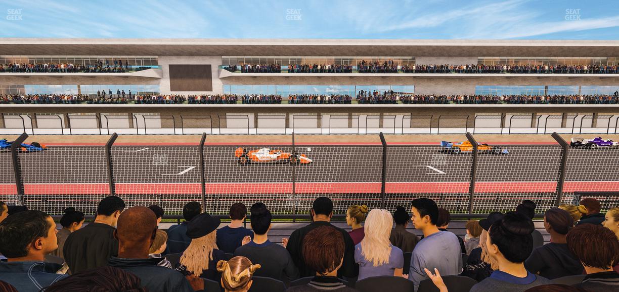 Circuit of The Americas - Section Main Grandstand Lower Level 110 Seat View