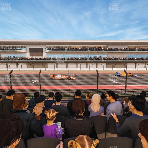 Circuit of The Americas - Section Main Grandstand Lower Level 110 Seat View