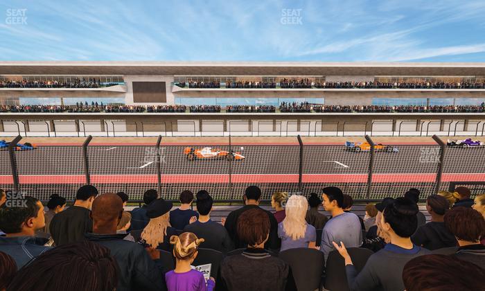 Circuit of The Americas - Section Main Grandstand Lower Level 110 Seat View