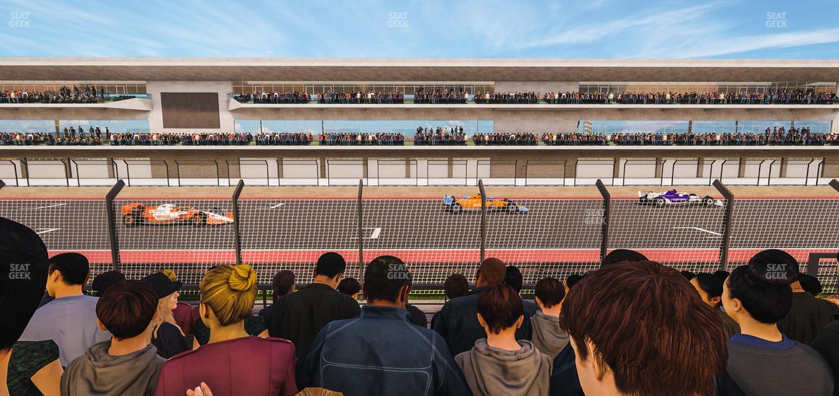 Circuit of The Americas - Section Main Grandstand Lower Level 111 Seat View