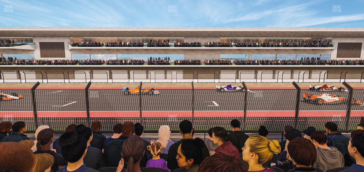 Circuit of The Americas - Section Main Grandstand Lower Level 112 Seat View