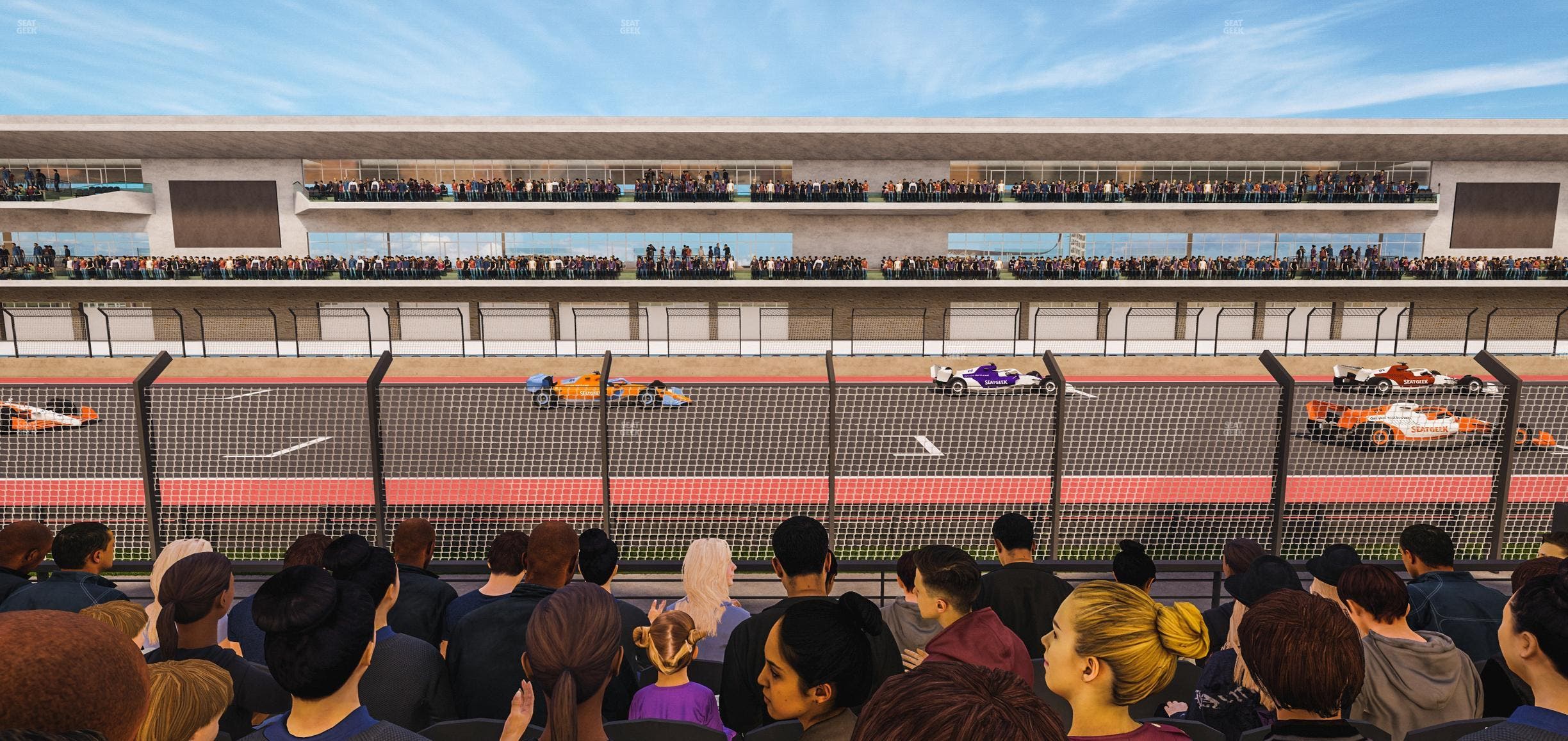Circuit of The Americas - Section Main Grandstand Lower Level 112 Seat View