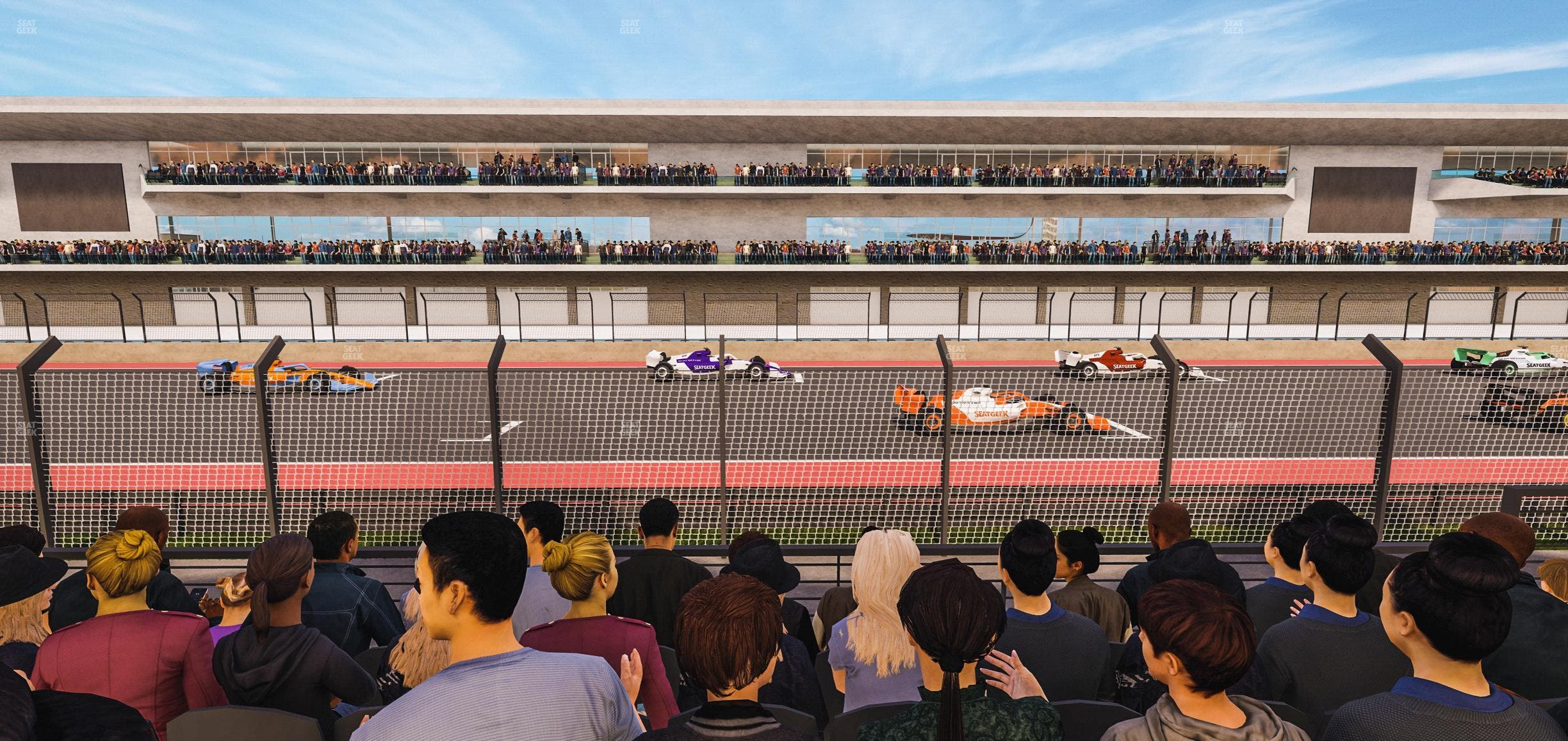 Circuit of The Americas - Section Main Grandstand Lower Level 113 Seat View