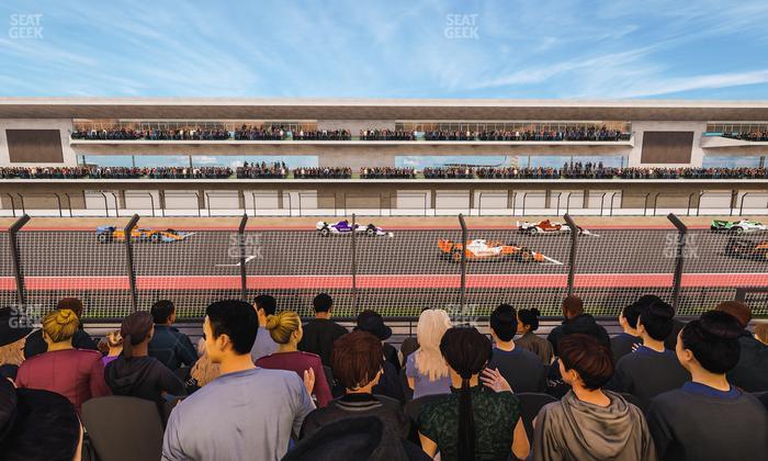 Circuit of The Americas - Section Main Grandstand Lower Level 113 Seat View
