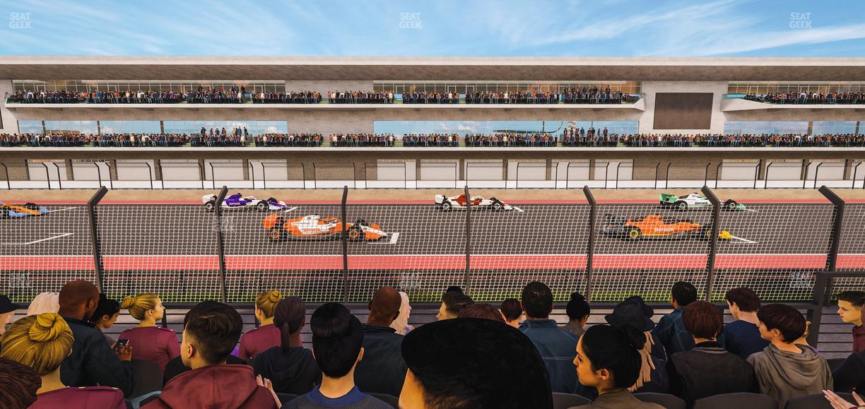 Circuit of The Americas - Section Main Grandstand Lower Level 114 Seat View